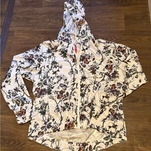 UNIONBAY White Floral Women's Hoodie